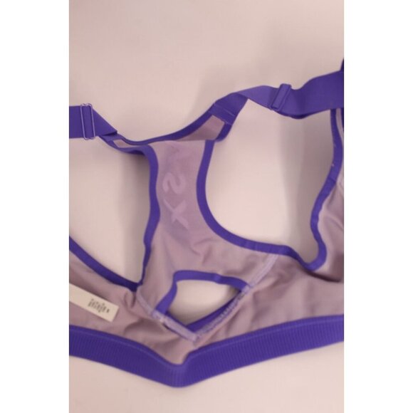 Victoria's Secret X Sport Bra 38D Purple Heather Zipper Front Padded Underwire - Picture 11 of 15